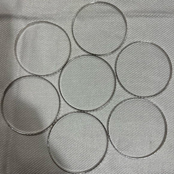 Beautiful Girls Silver 7 pcs Bangle Set - Picture 7 of 8